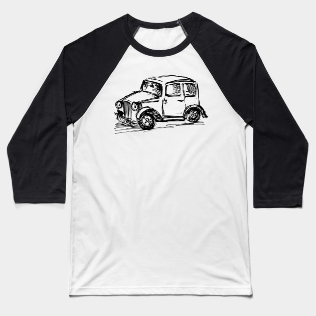 Cars Black One Baseball T-Shirt by Saldi